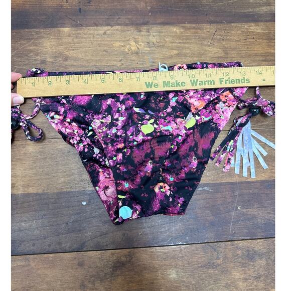 Victoria's Secret Tasseled Halter Cinched Bottom Bikini Set Size Large Abstract - Picture 9 of 12